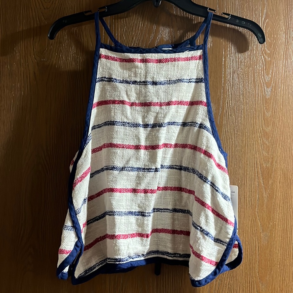 Free People Backless Tank with Tie in Back